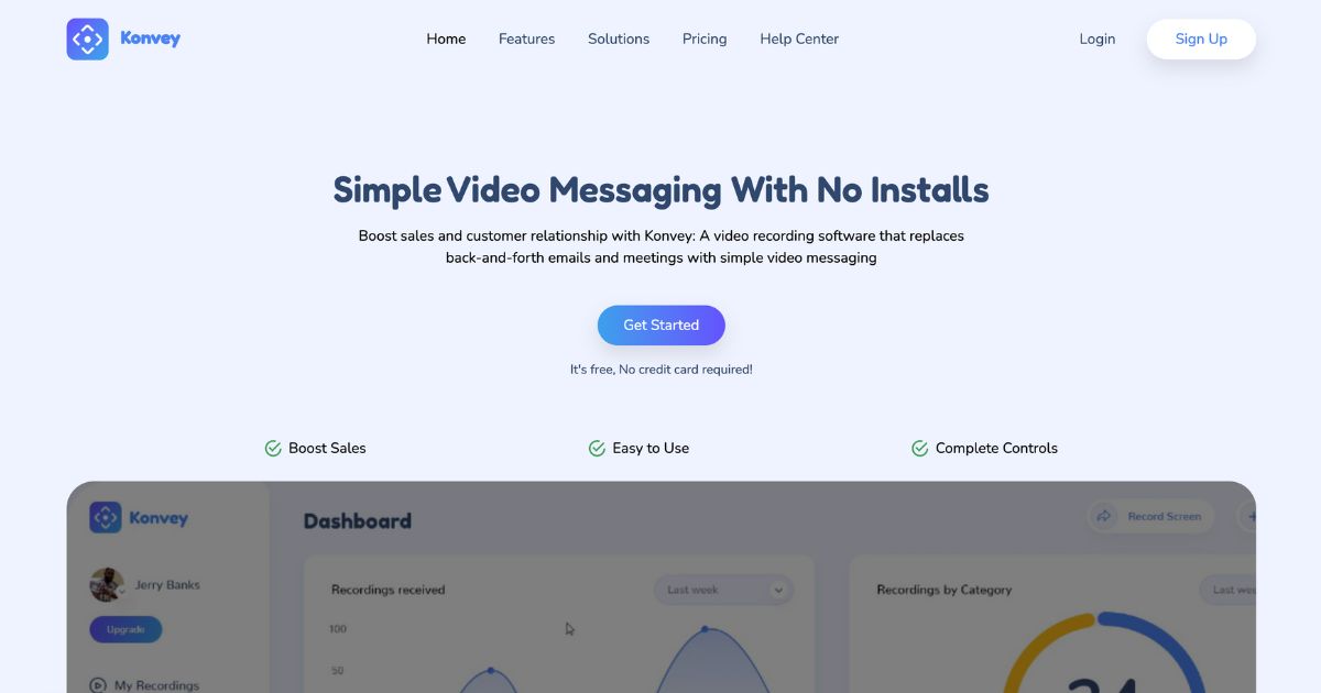 Konvey: Simple video messaging tool