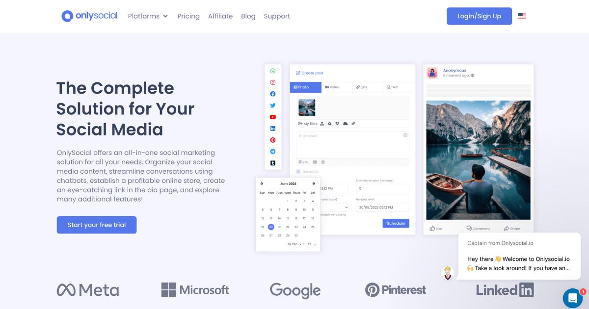 OnlySocial: Social media management tool