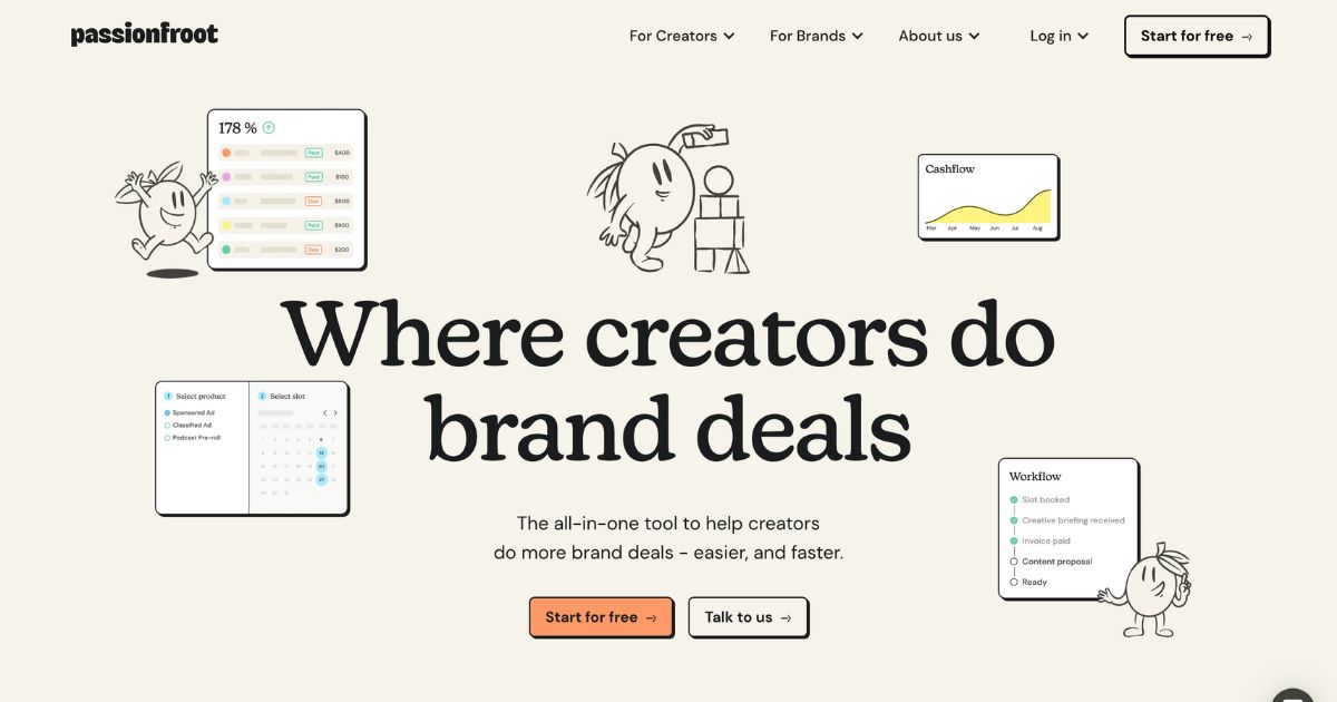 Passionfroot: Streamlined brand deal collaborations