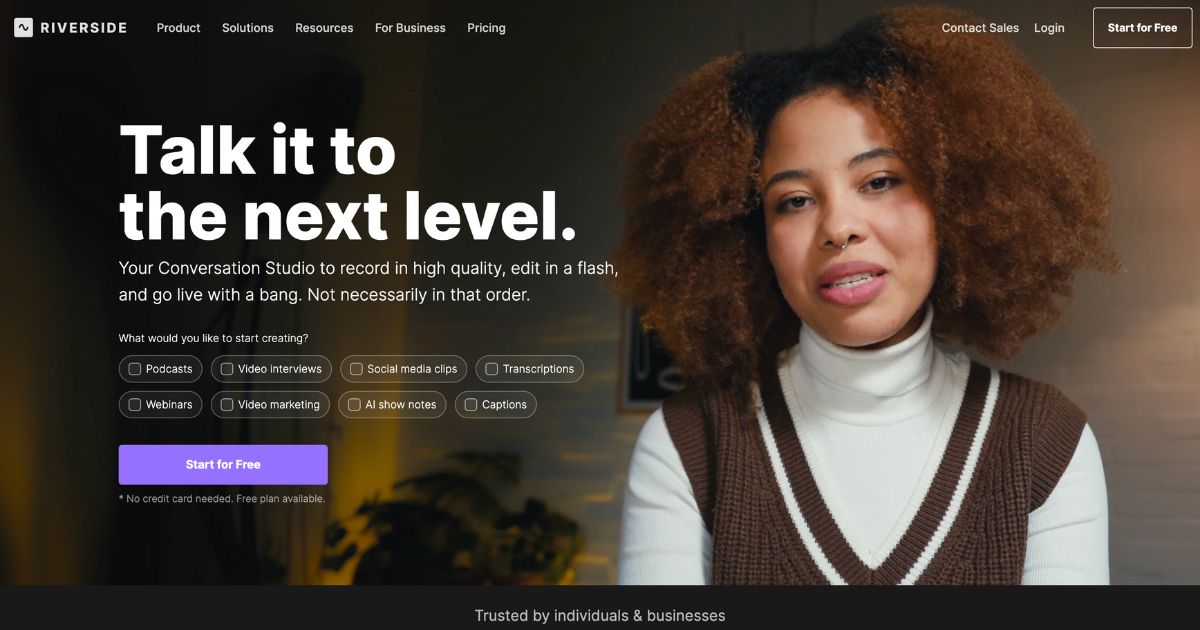 RiverSide: All-in-one content creation