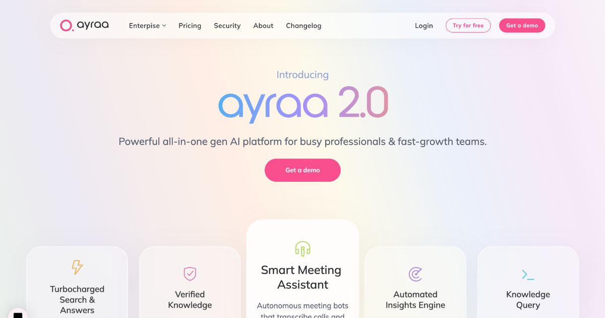 Ayraa: AI workplace efficiency tool