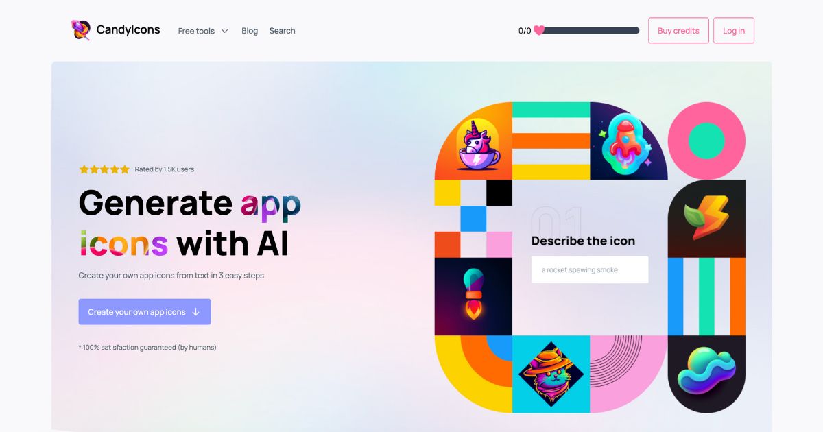 CandyIcons: AI app icon generator