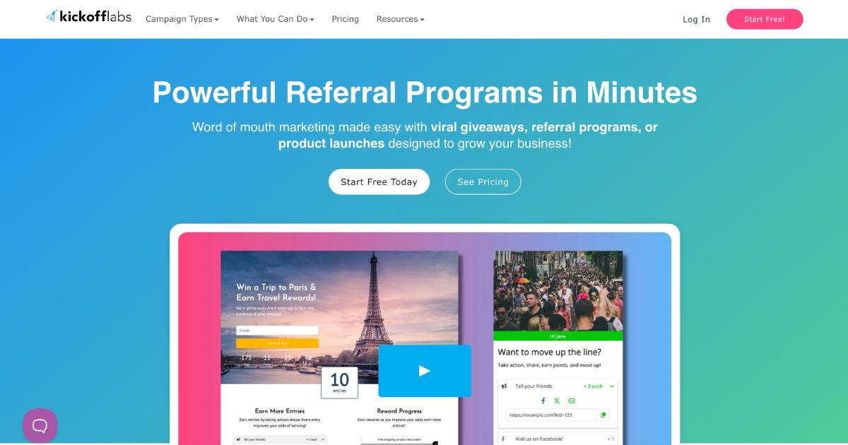 KickOffLabs: Referral program builder