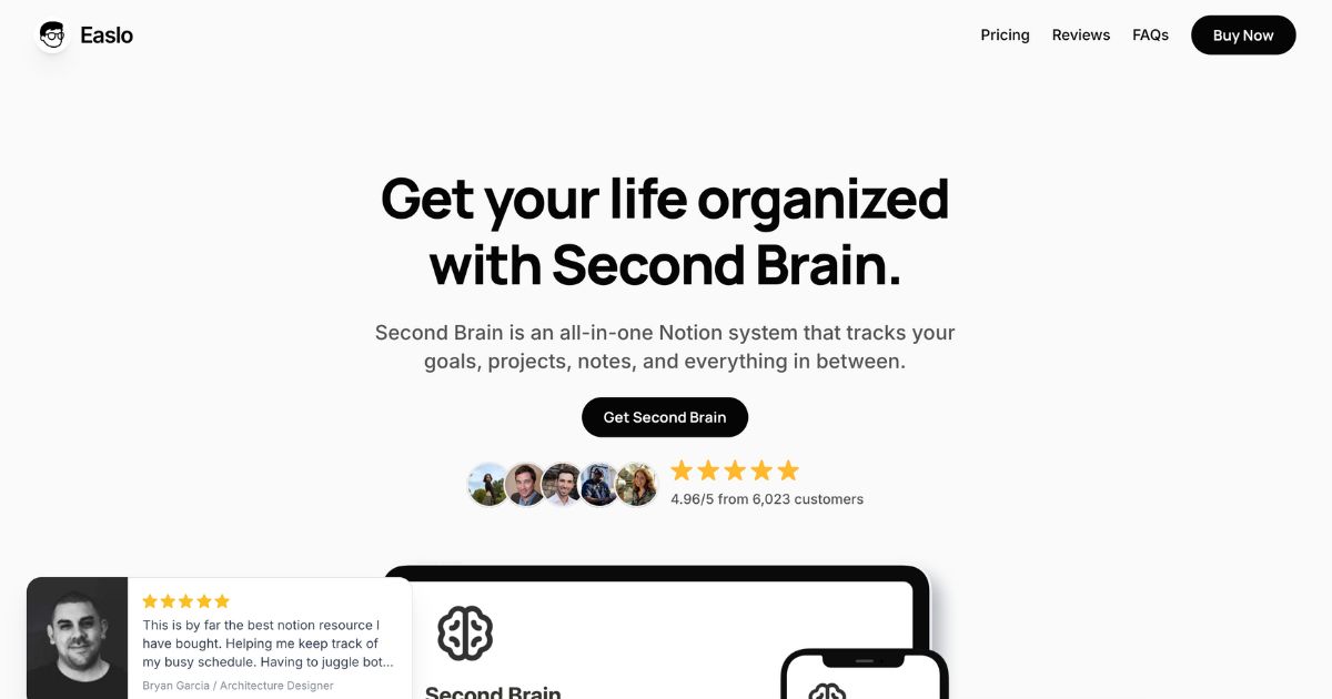 SecondBrain: Life organization tool