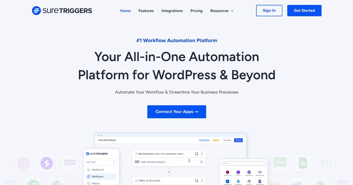 SureTriggers: Workflow automation simplified