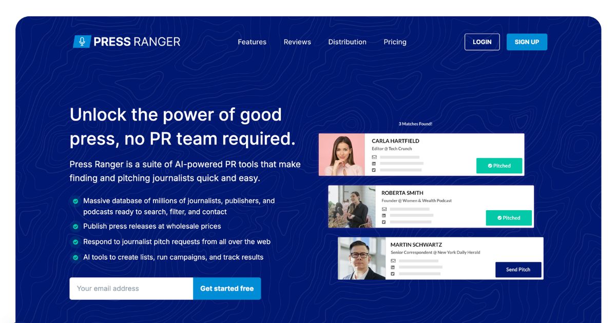 PressRanger: AI-powered PR tool