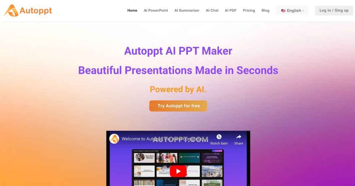 Autoppt: AI PowerPoint generator