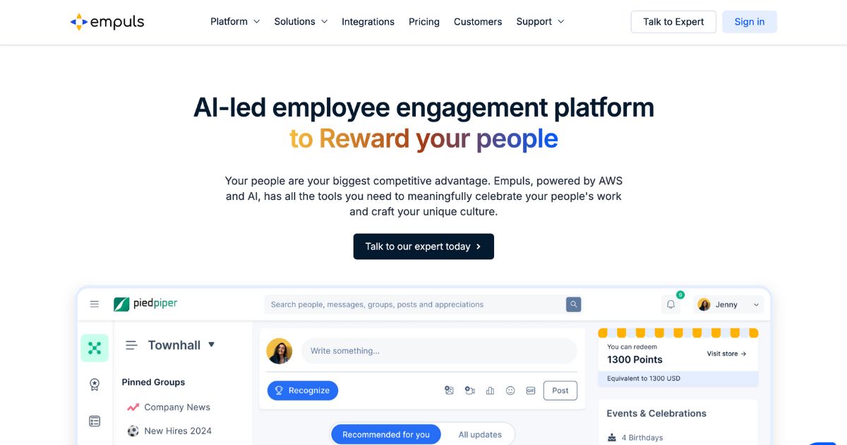 Empuls: Employee engagement platform