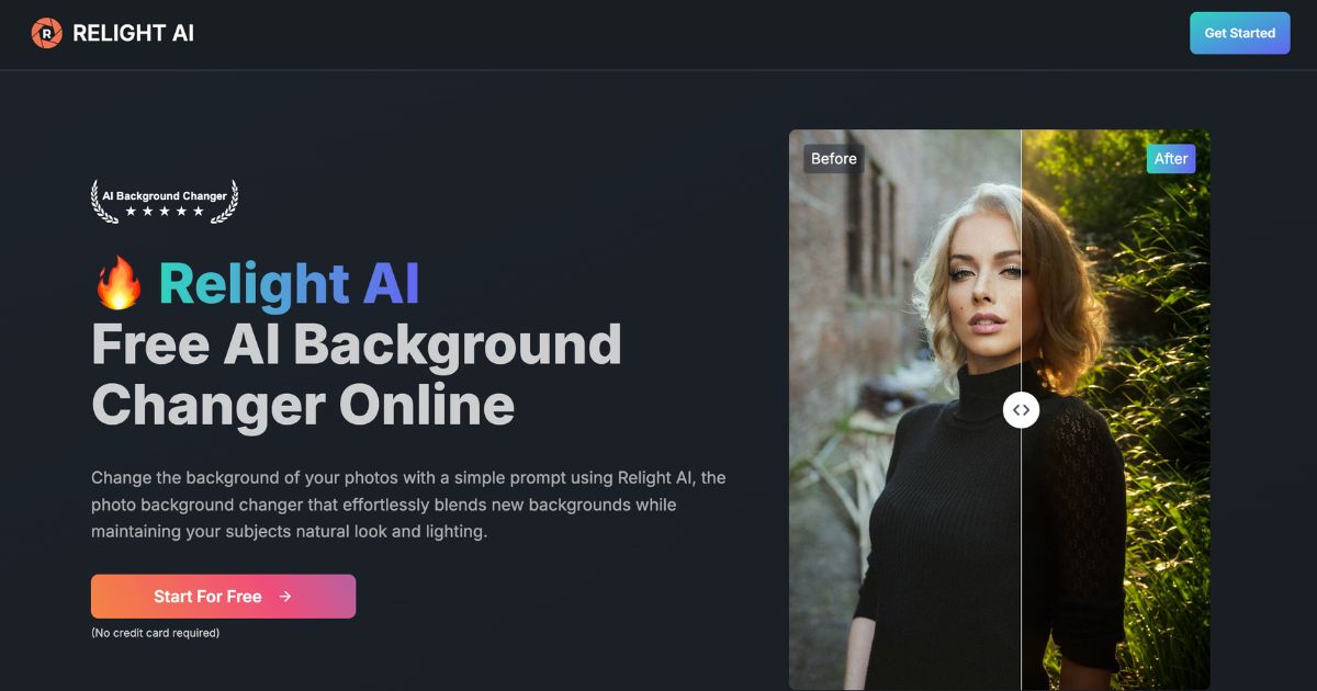 RelightAI: AI photo background changer
