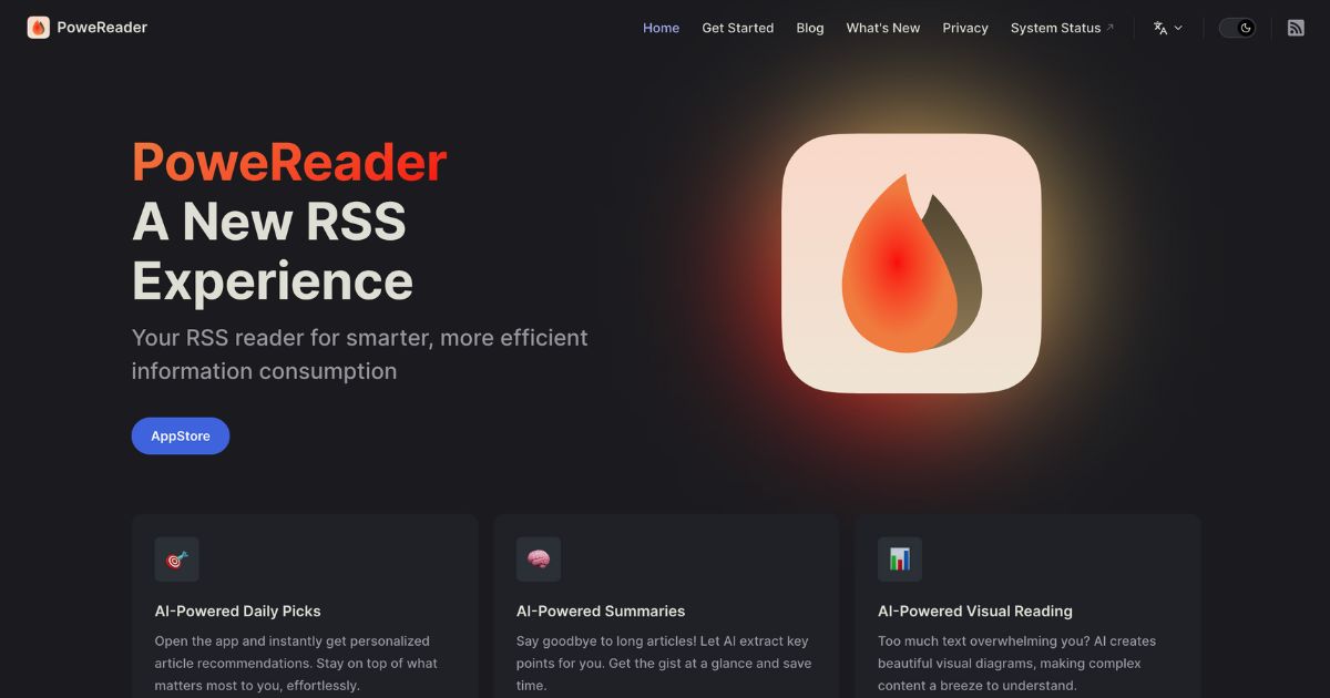 PoweReader: Efficient RSS tool