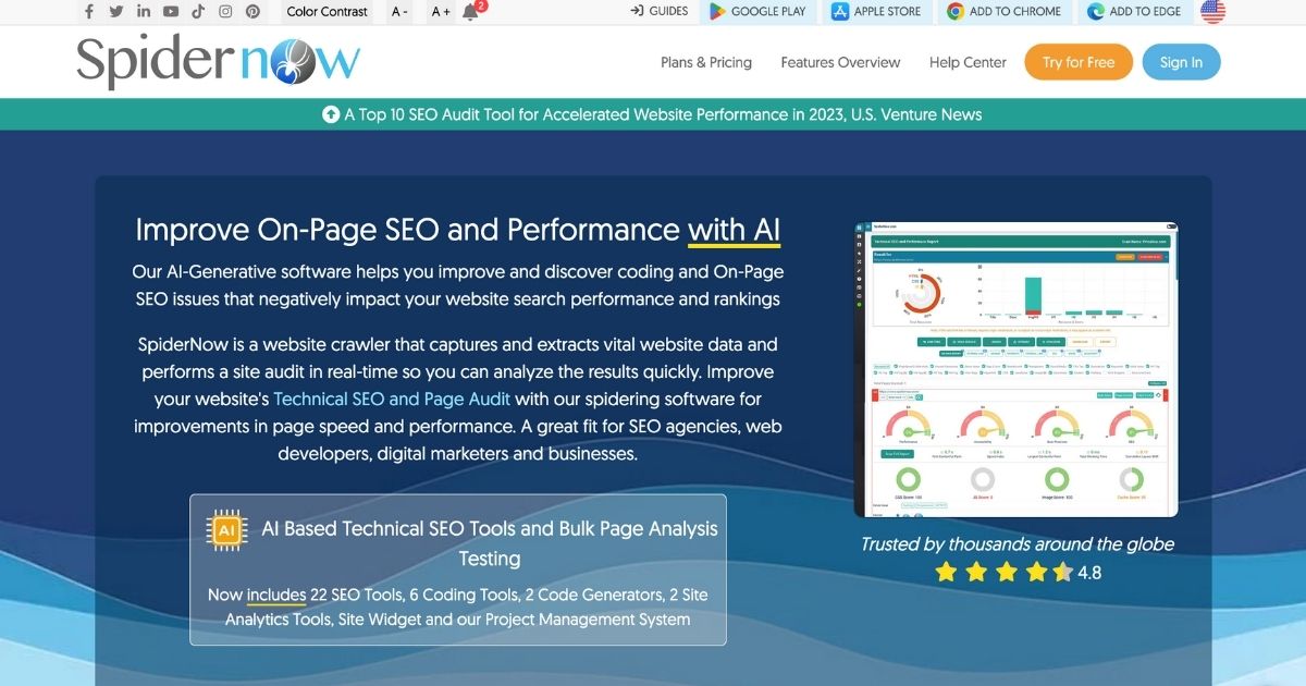 SpiderNow: Website crawler for technical SEO analysis