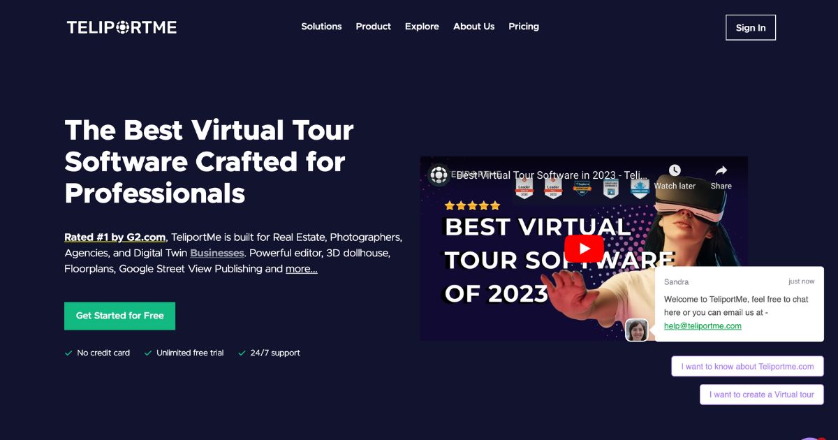 TeliportMe: Virtual tour software solution