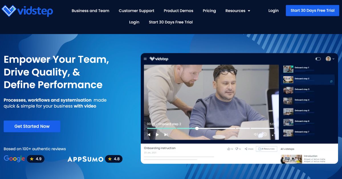 VidStep: Instructional video tool for businesses