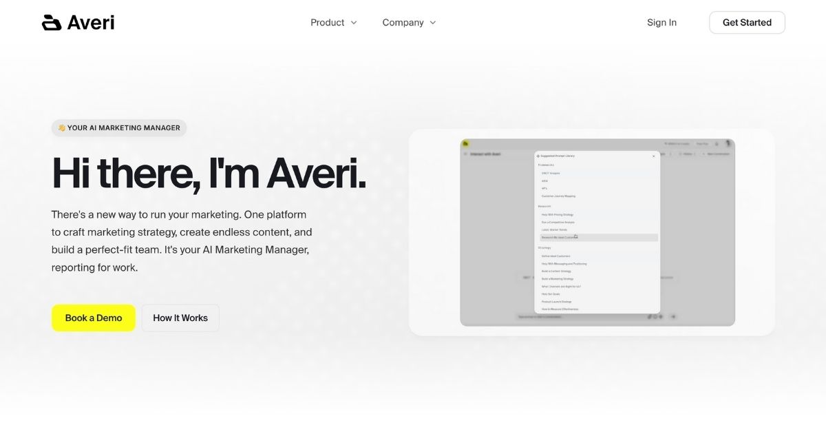 Averi: AI marketing manager