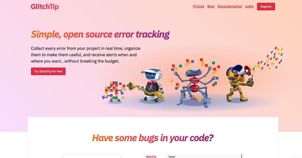 GlitchTip: Error tracking and monitoring tool
