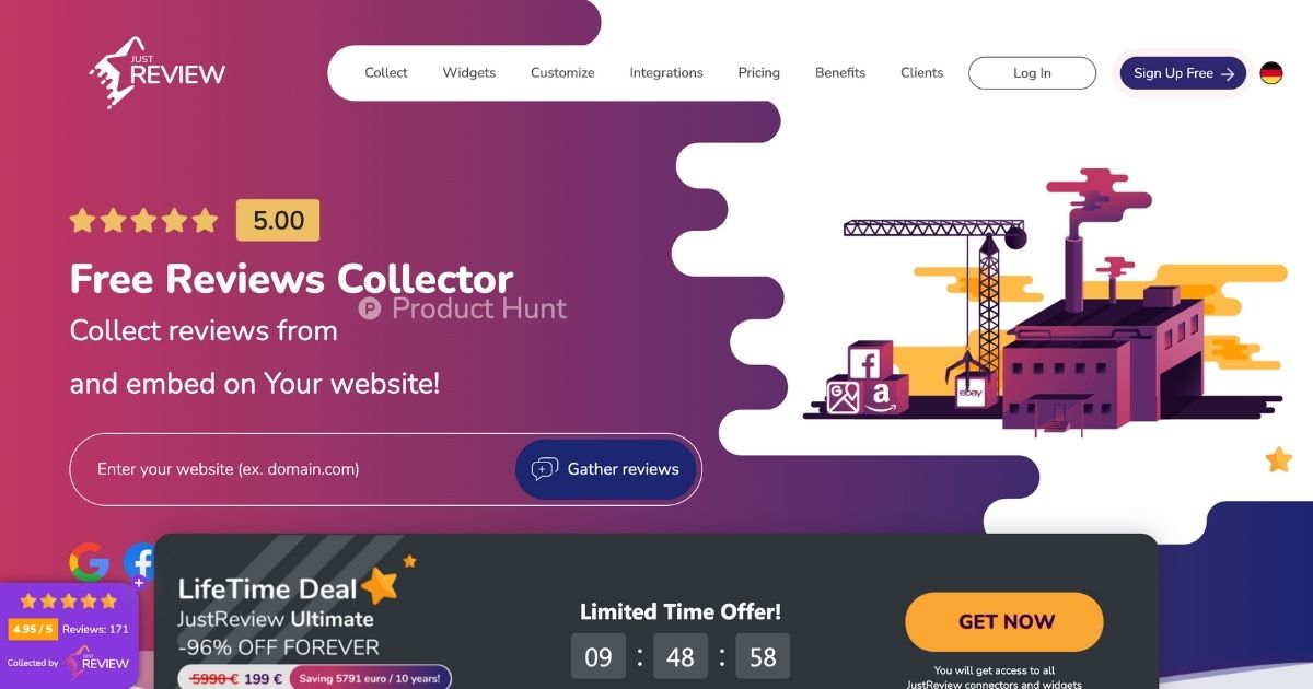 JustReview: Reviews collection & display