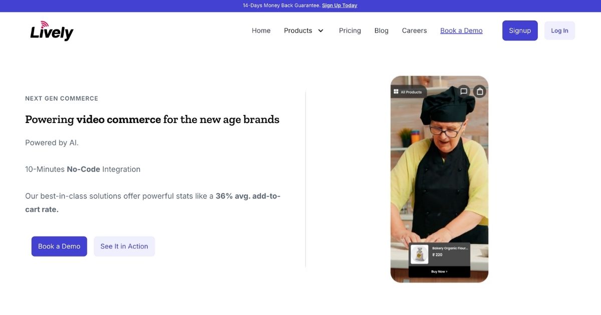Lively: Video commerce platform
