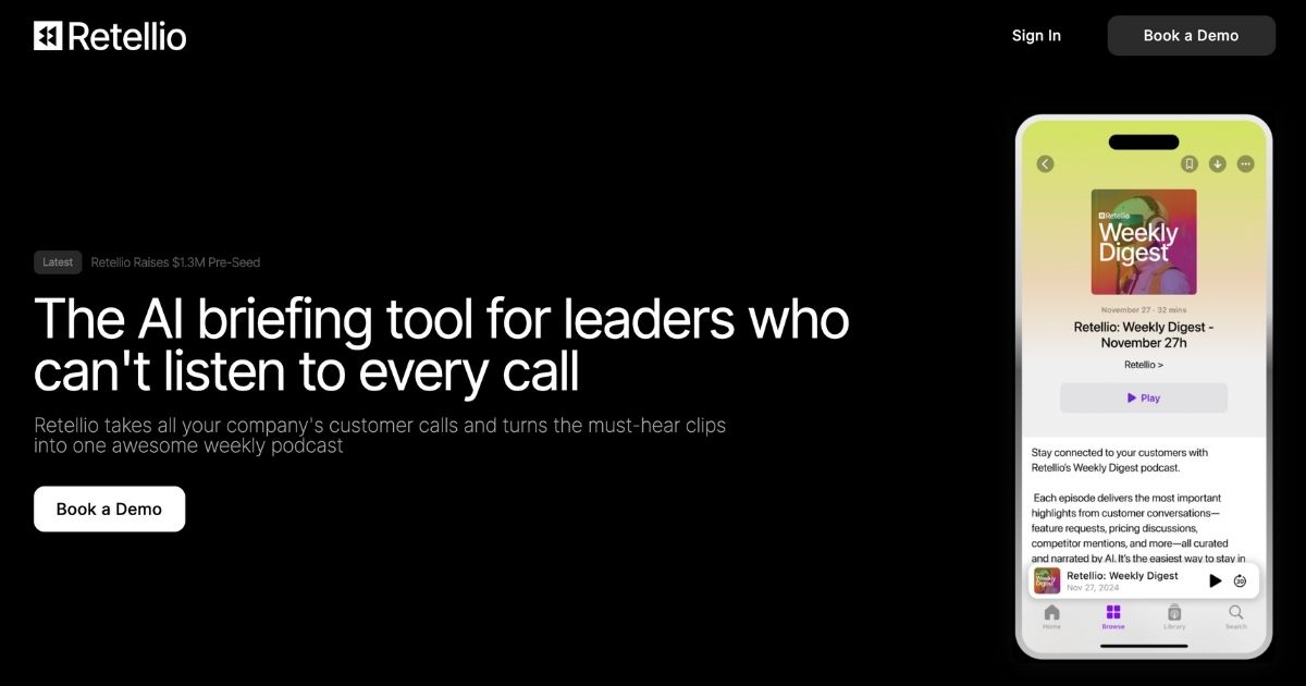 Retellio: Customer call analysis tool