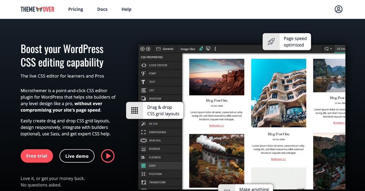 ThemeOver: WordPress CSS editor