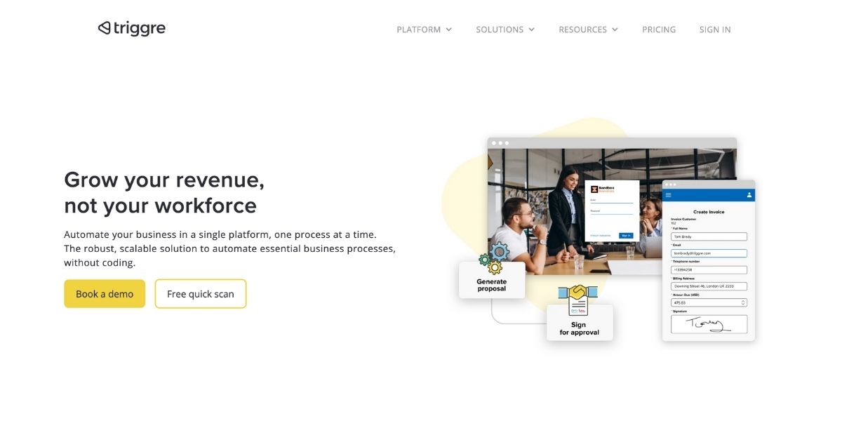 Triggre: Business automation platform