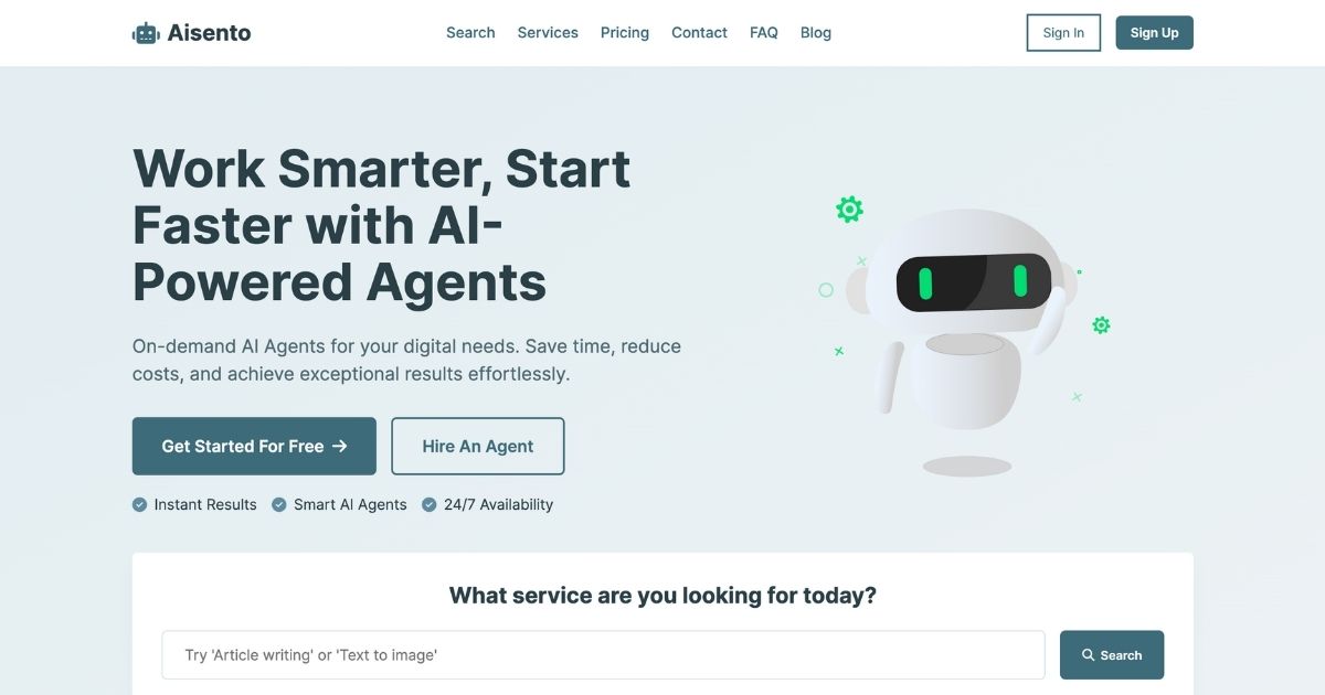 Aisento: AI agents for digital tasks