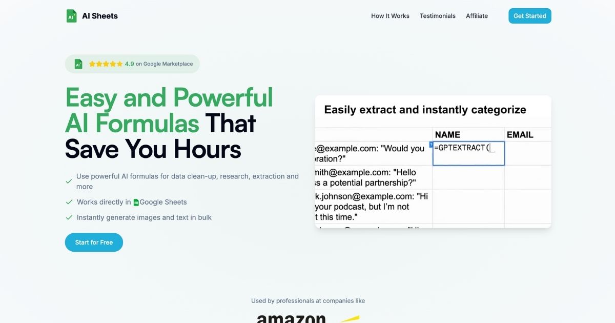 AISheets: AI spreadsheet tool