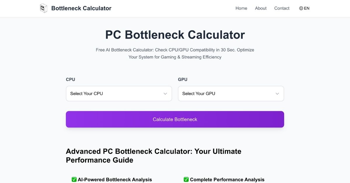 BottleneckCalculator: Performance guide & analysis