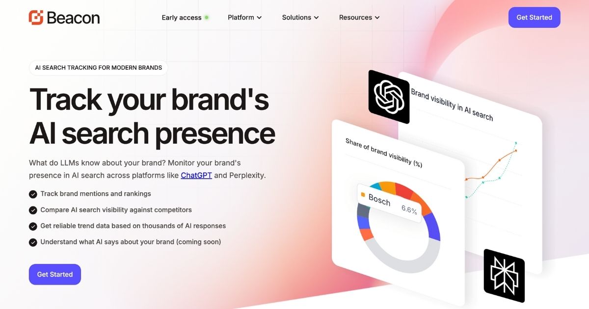 BrandBeacon: AI search intelligence tool