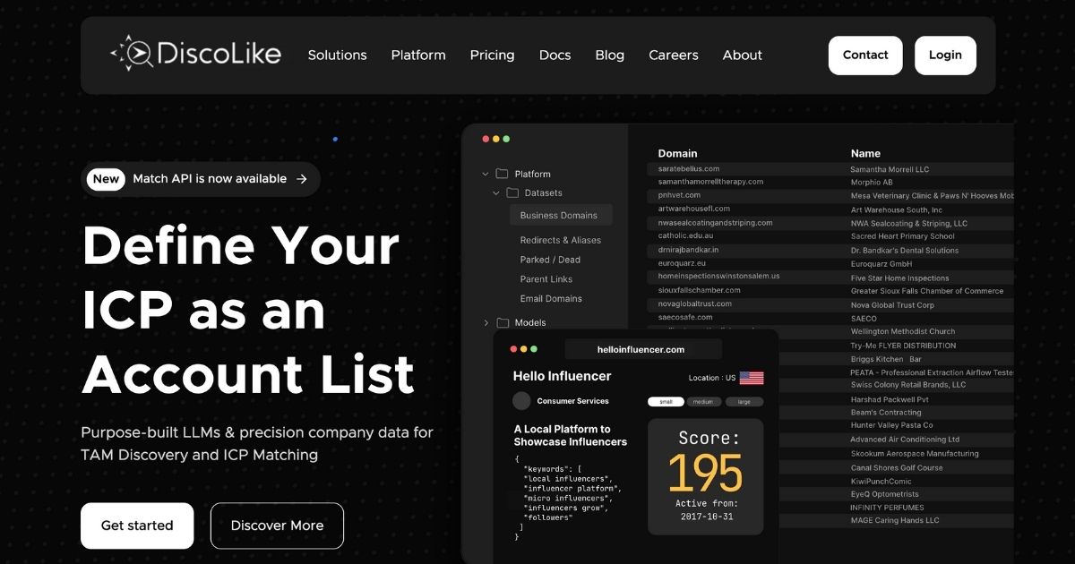 DiscoLike: Business data enrichment tool