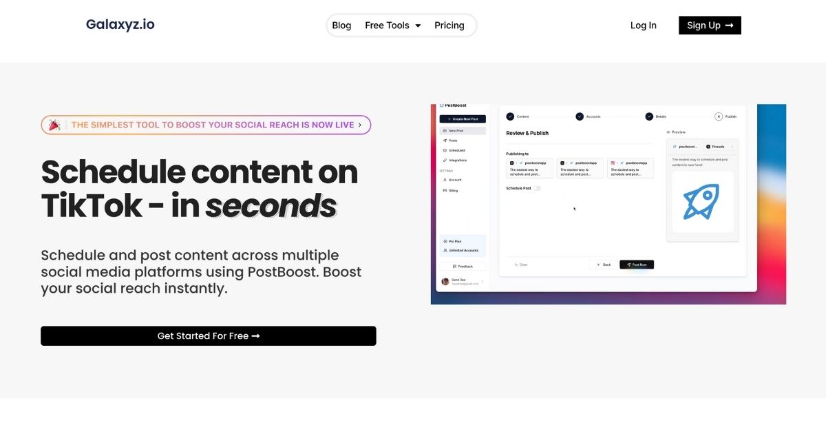 Galaxyz: Social media management platform
