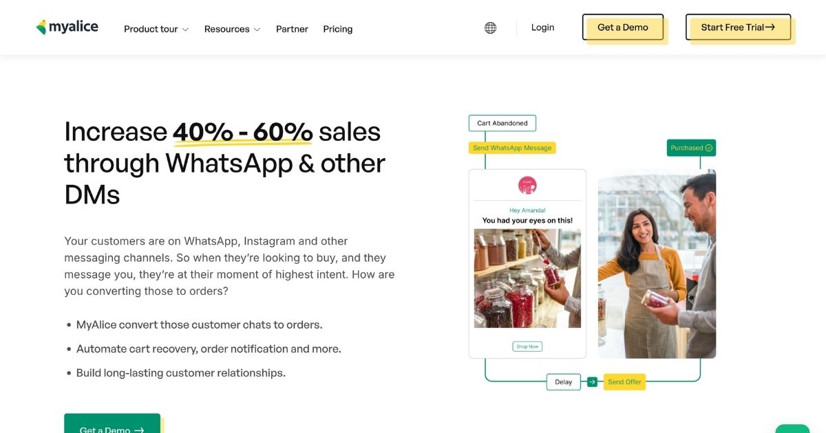 MyAlice: Conversational marketing automation tool