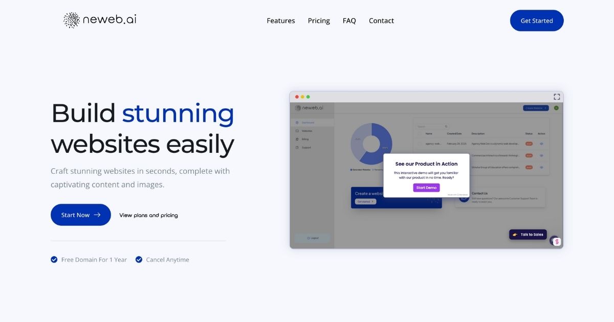 Neweb: Effortless website building platform