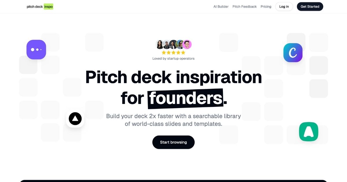 PitchDeckInspo: Founder’s slide deck inspiration