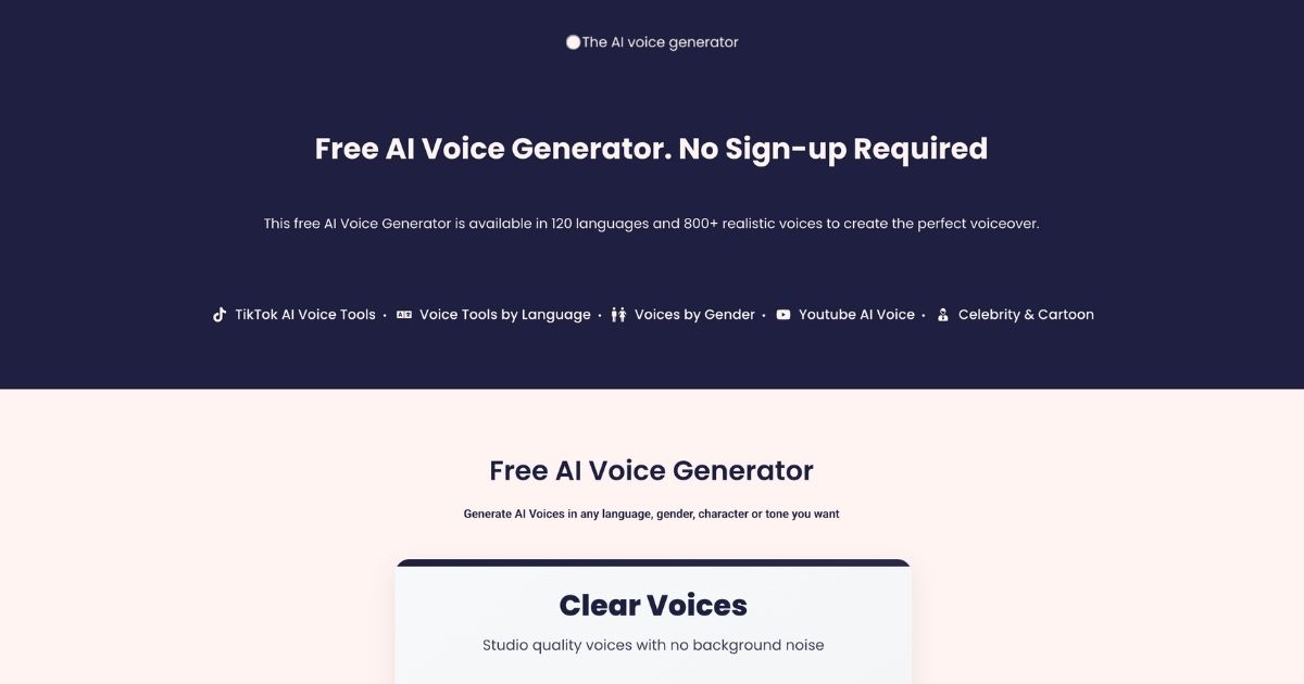 TheAIVoiceGenerator: Realistic AI voices