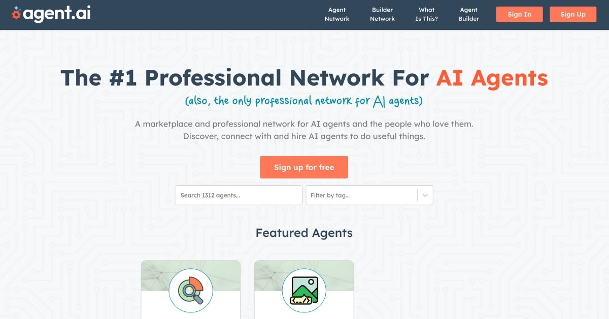 AgentAI: Professional network for AI