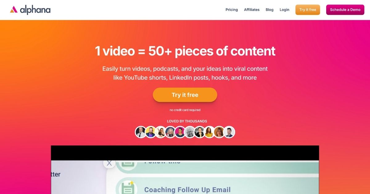 Alphana: AI-powered content management tool