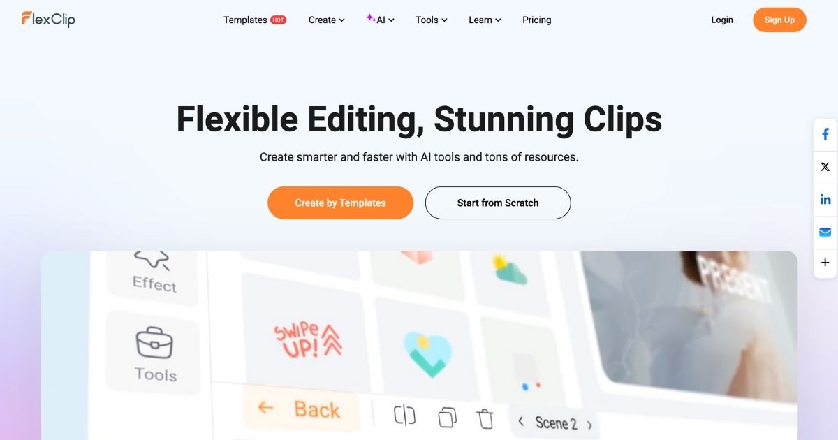 FlexClip: Video creation tool