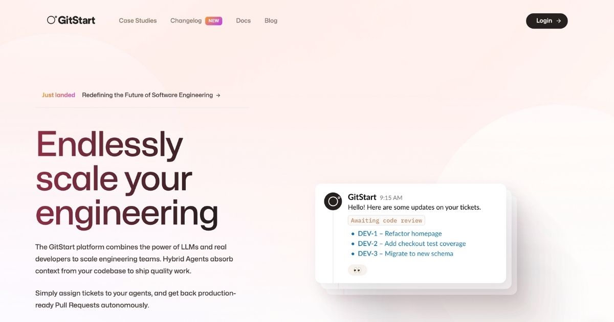 GitStart: Software engineering tool