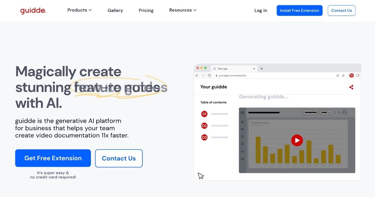 Guidde: AI-powered business documentation tool