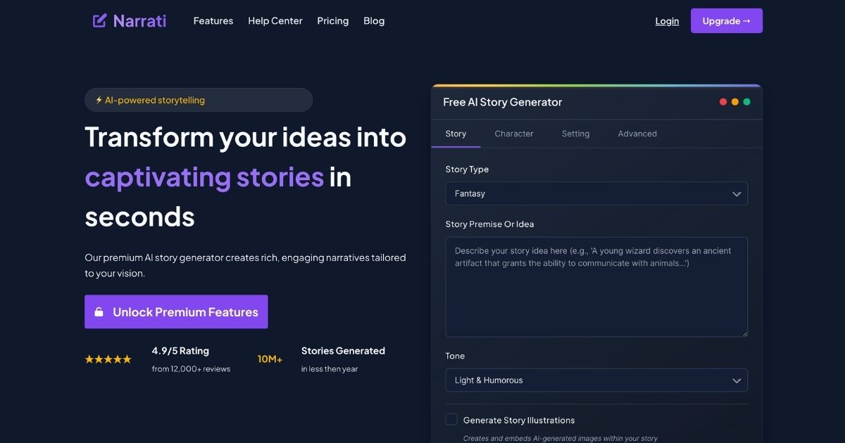 Narrati: AI story generator