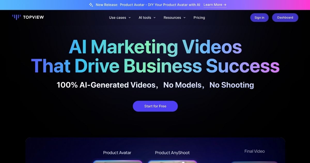 TopView: AI-powered video marketing tool