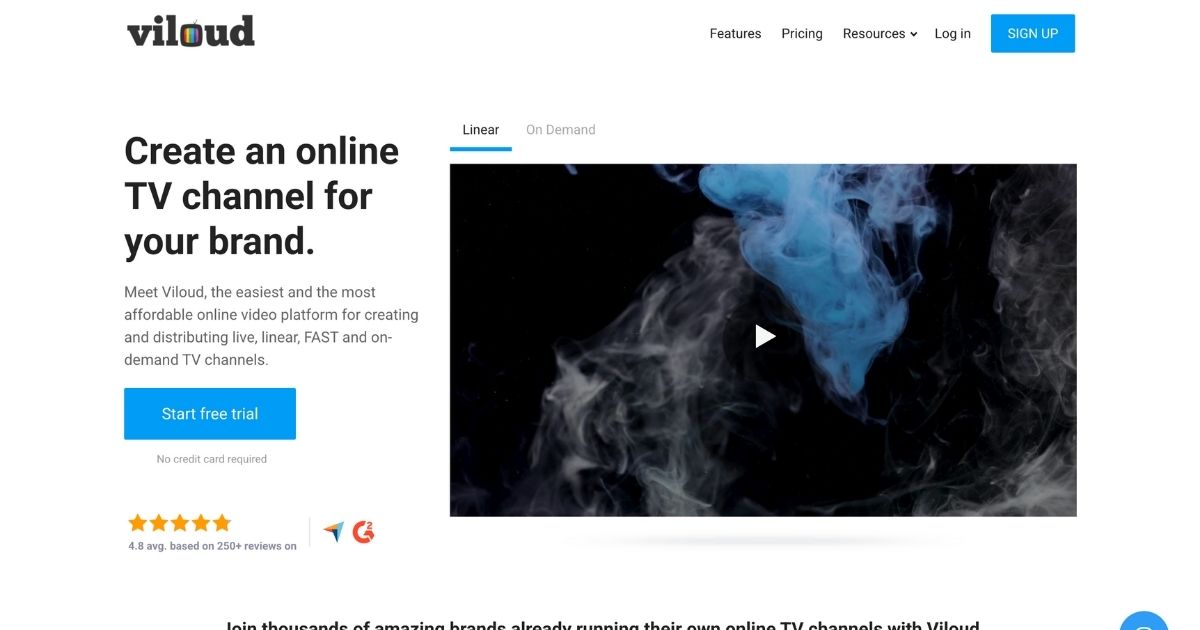 Viloud: Online TV channel creator