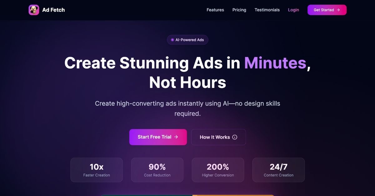 AdFetch: AI-powered ad creation tool