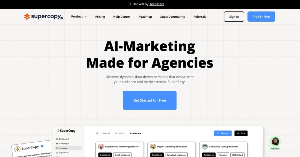 SuperCopy: AI-powered marketing tool