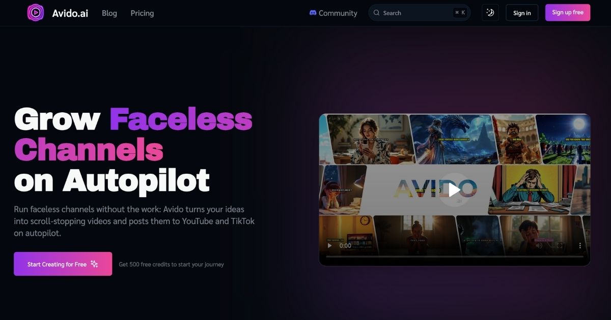 AvidoAI: AI-powered video creation tool