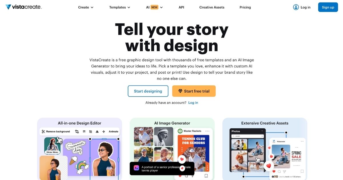 VistaCreate: Graphic design tool