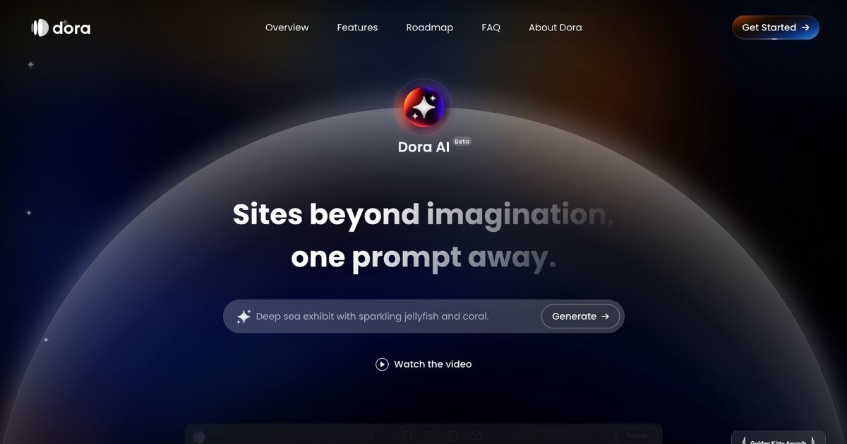 Dora: AI website builder