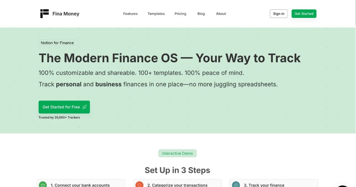 FinaMoney: Financial tracking tool