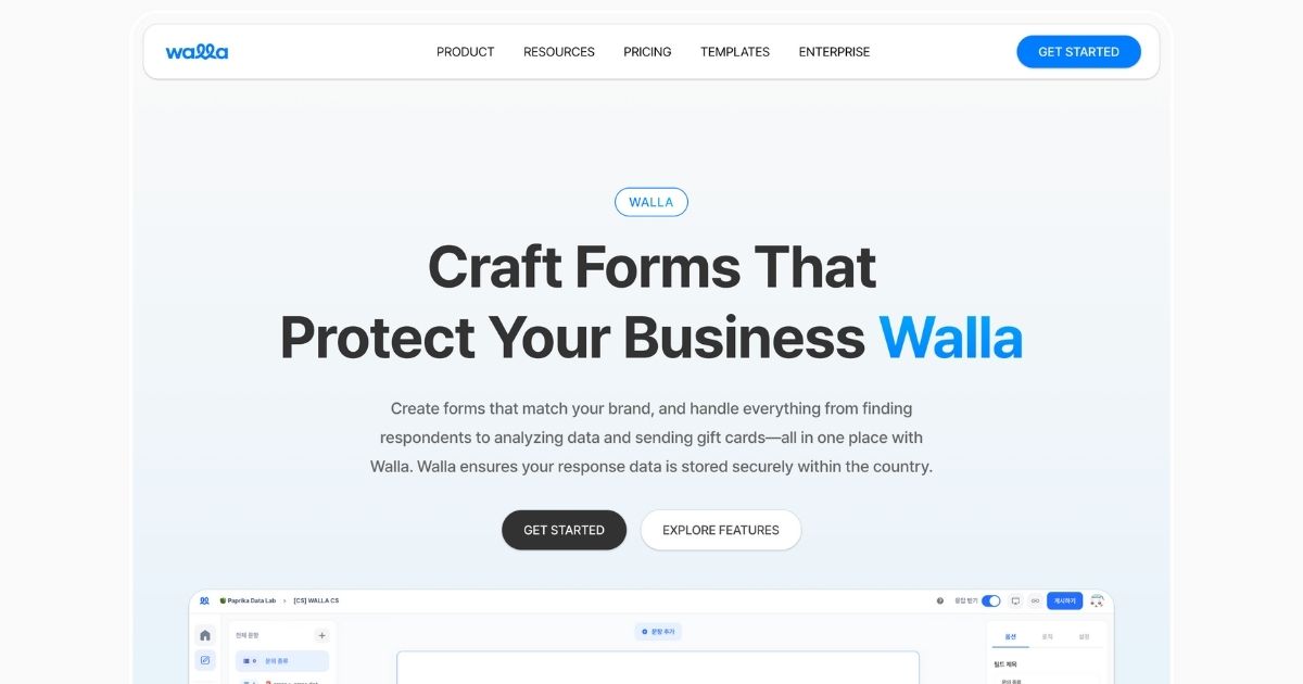 Walla: Innovative forms and surveys