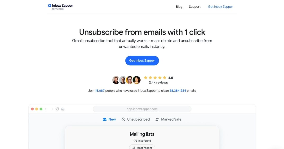 InboxZapper: Email management tool